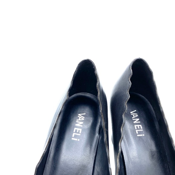 Vaneli - Scalloped Topline Leather Pumps - Picture 5 of 6